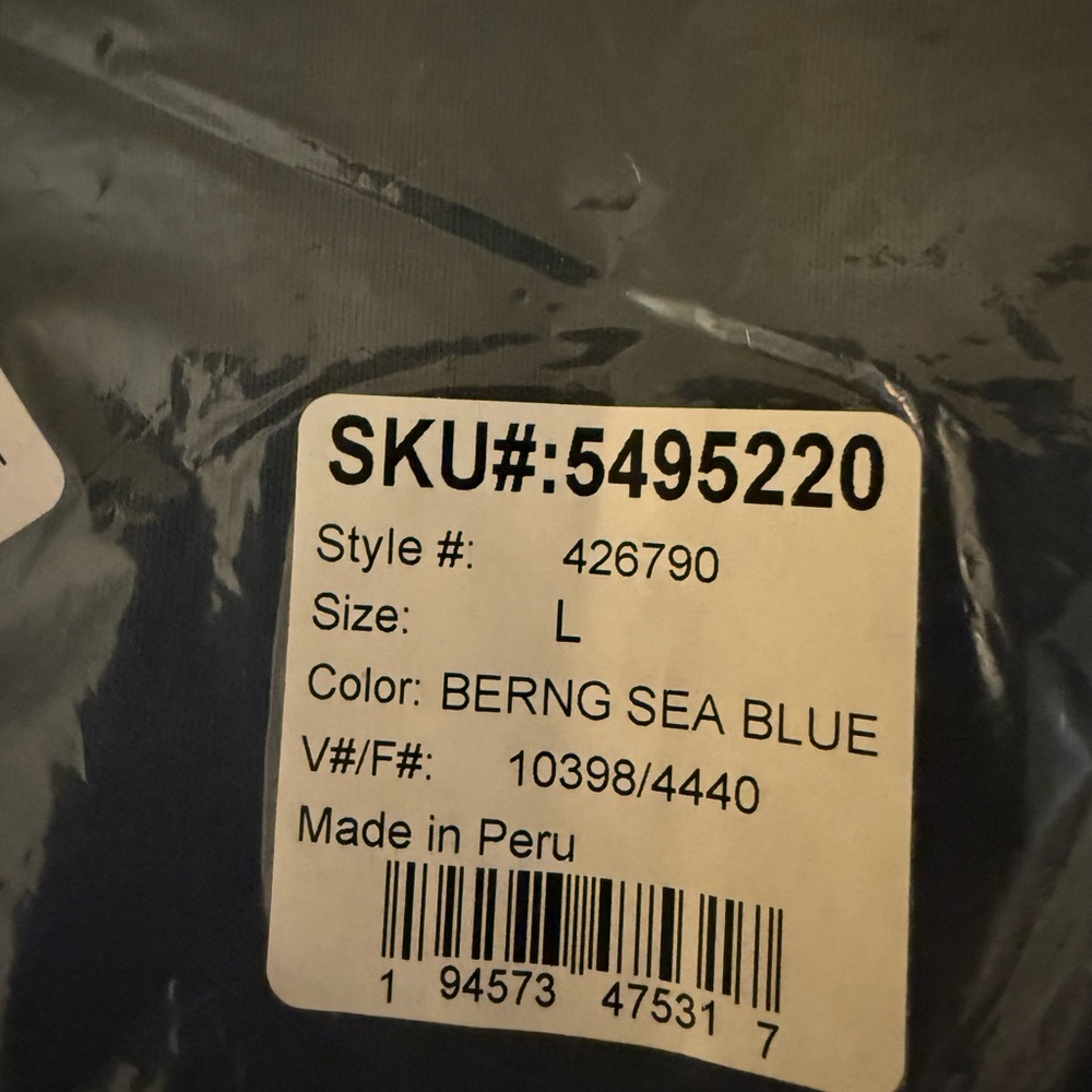 men's lands end traditional fit supima polo bering sea blue - Picture 4 of 4